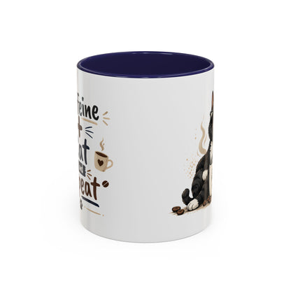 Cat Fuel Coffee Mug — Funny Black Cat Coffee Cup (11/15oz)