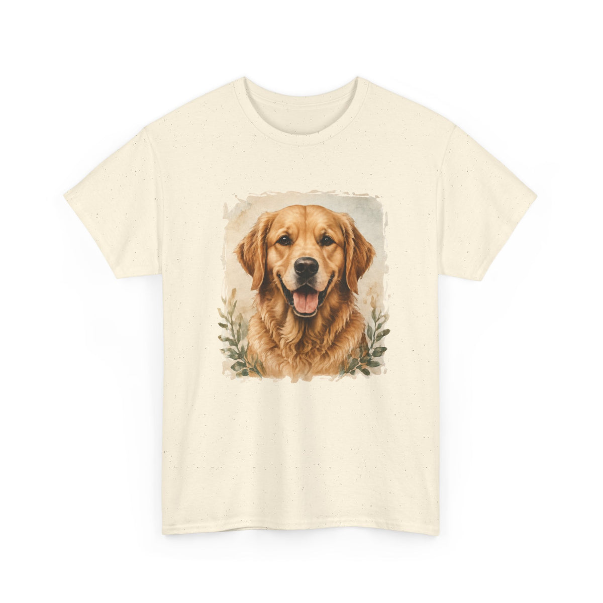 Golden Retriever Portrait Tee — Vintage Dog Lover Shirt