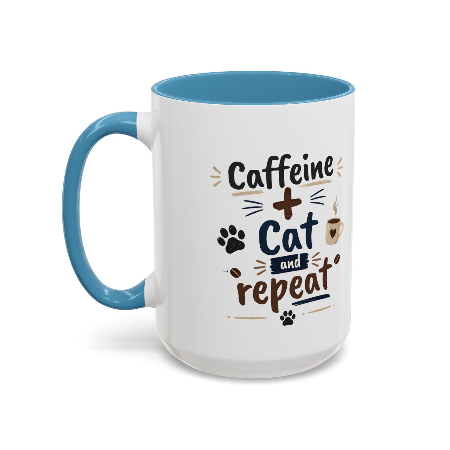 Cat Fuel Coffee Mug — Cute Black Cat Holding ‘Cat Fuel’ Cup, Funny Cat Lover Gift