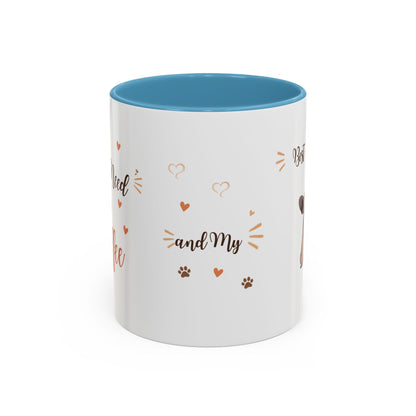 French Bulldog Coffee Mug – "Best Friend and My Love" Accent Ceramic Mug (11/15oz)