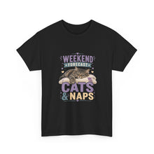 Cats & Naps Weekend Tee — Funny Cat Lovers Shirt