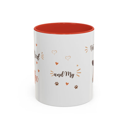 French Bulldog Coffee Mug – "Best Friend and My Love" Accent Ceramic Mug (11/15oz)