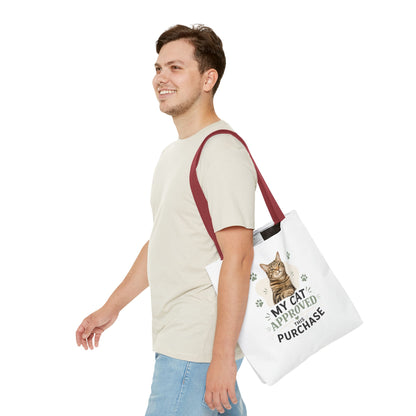 Cat-Approved Tote Bag – "My Cat Approved This Purchase" Cute Cat Shopper Tote