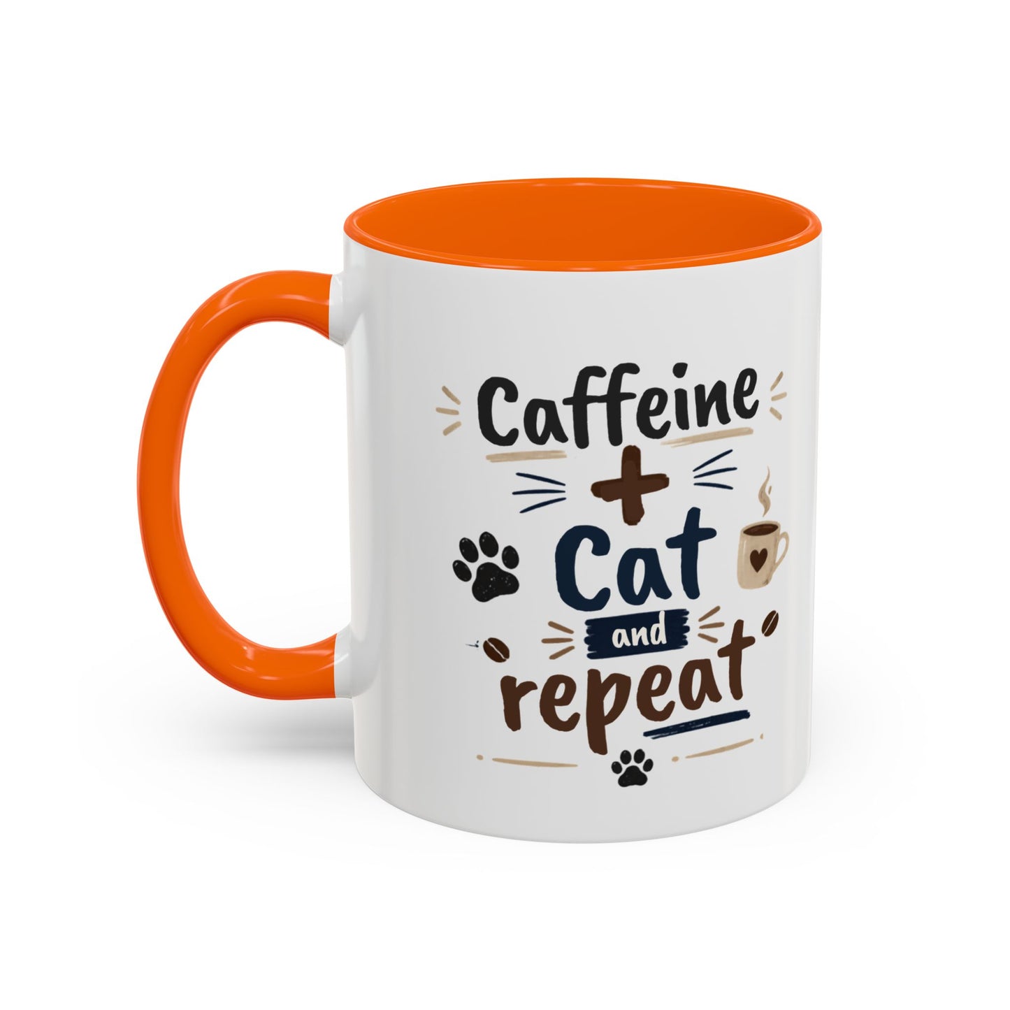 Cat Fuel Coffee Mug — Cute Black Cat Holding ‘Cat Fuel’ Cup, Funny Cat Lover Gift