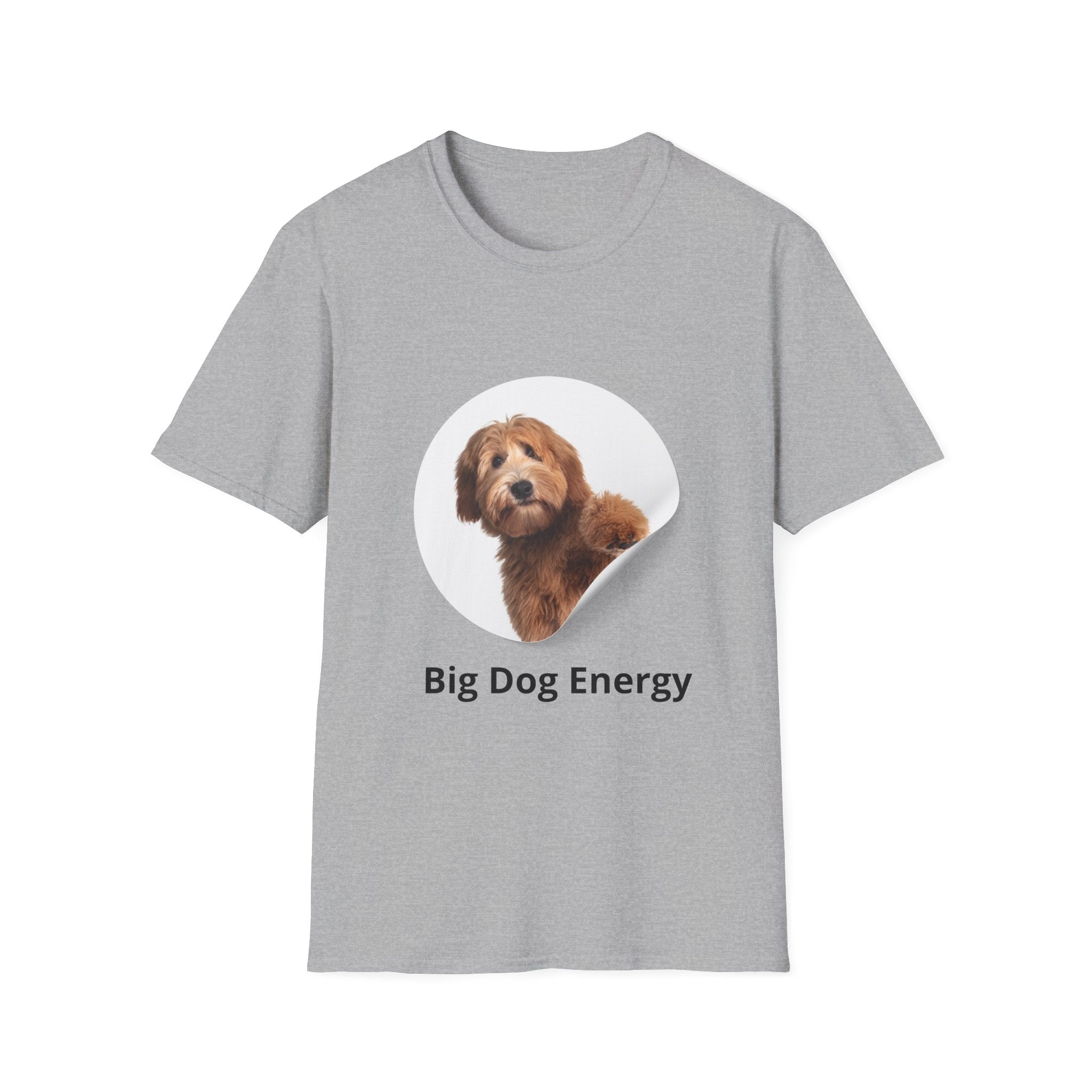 Big Dog Energy T-Shirt — Cute Peekaboo Doodle Graphic Tee