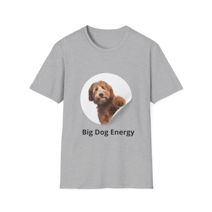 Big Dog Energy T-Shirt — Cute Peekaboo Doodle Graphic Tee