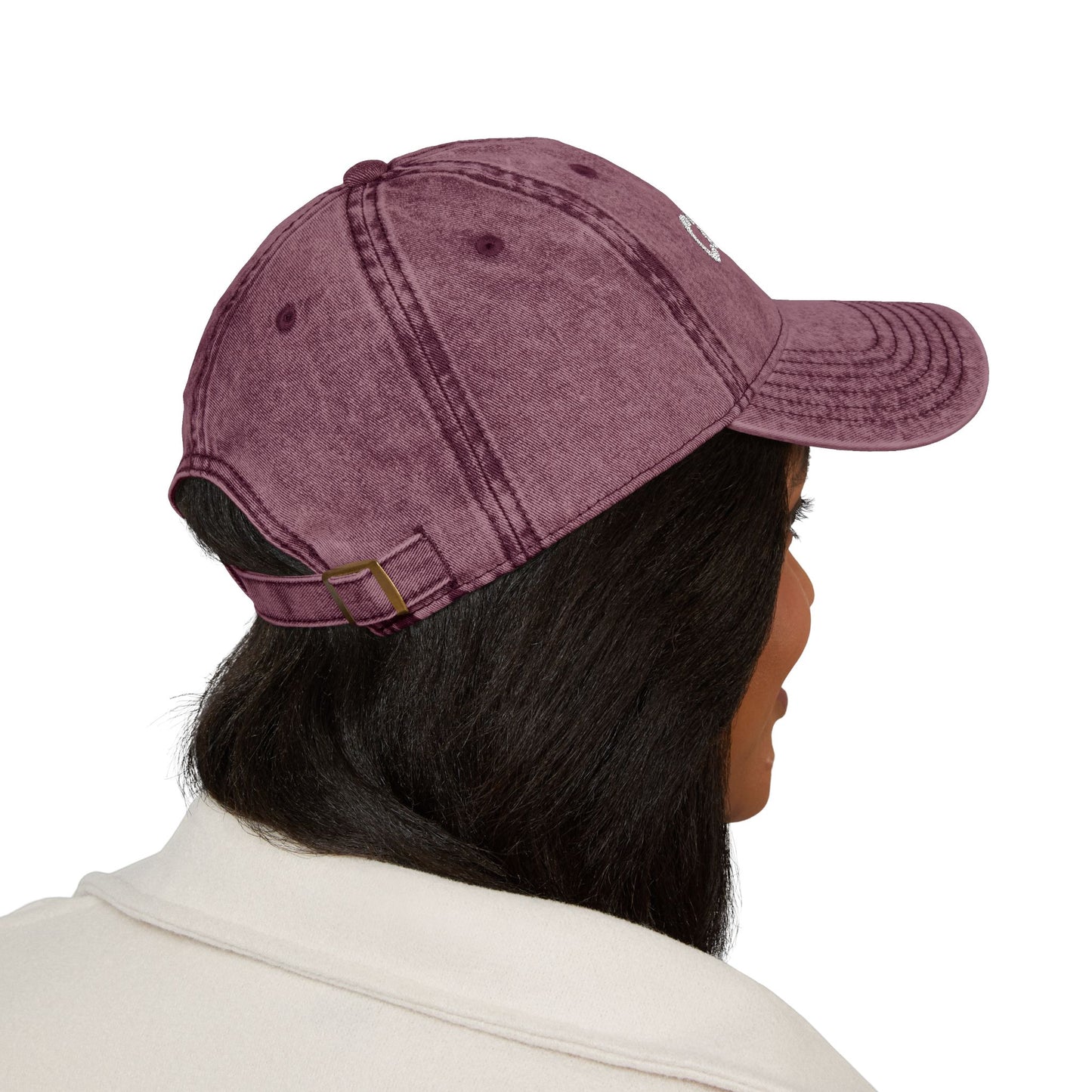 Cat Team Vintage Embroidered Cap