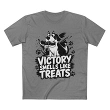 Victory Smells Like Treats Tee — Funny Dog Lover T‑Shirt
