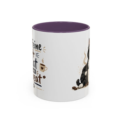 Cat Fuel Coffee Mug — Funny Black Cat Coffee Cup (11/15oz)