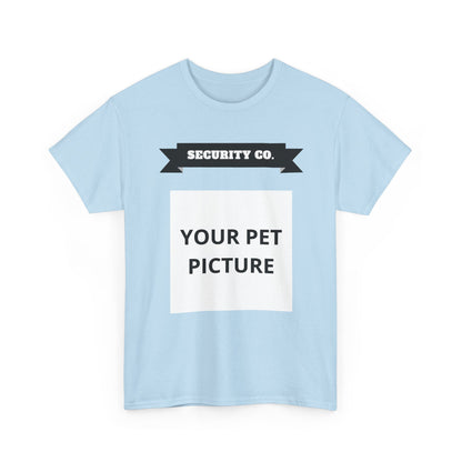 Security Co. Custom Pet Picture Tee — Personalized Pet Photo T-Shirt