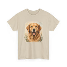 Golden Retriever Portrait Tee — Vintage Dog Lover Shirt