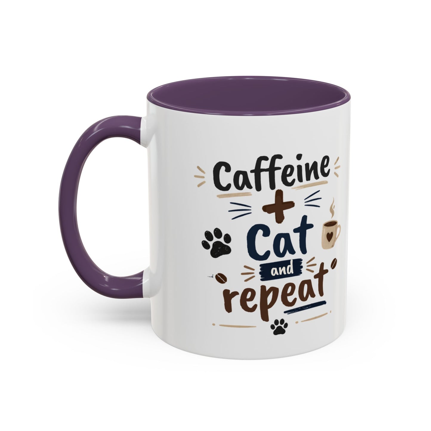 Cat Fuel Coffee Mug — Funny Black Cat Coffee Cup (11/15oz)