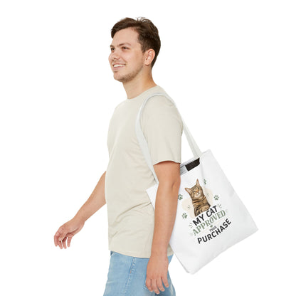 Cat-Approved Tote Bag – "My Cat Approved This Purchase" Cute Cat Shopper Tote
