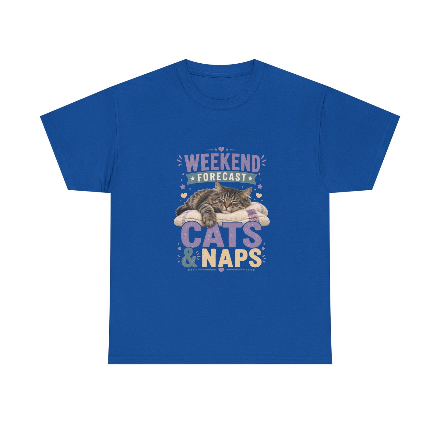 Cats & Naps Weekend Tee — Funny Cat Lovers Shirt
