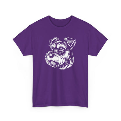Schnauzer Portrait Tee — Personalize Dog Lover T-Shirt