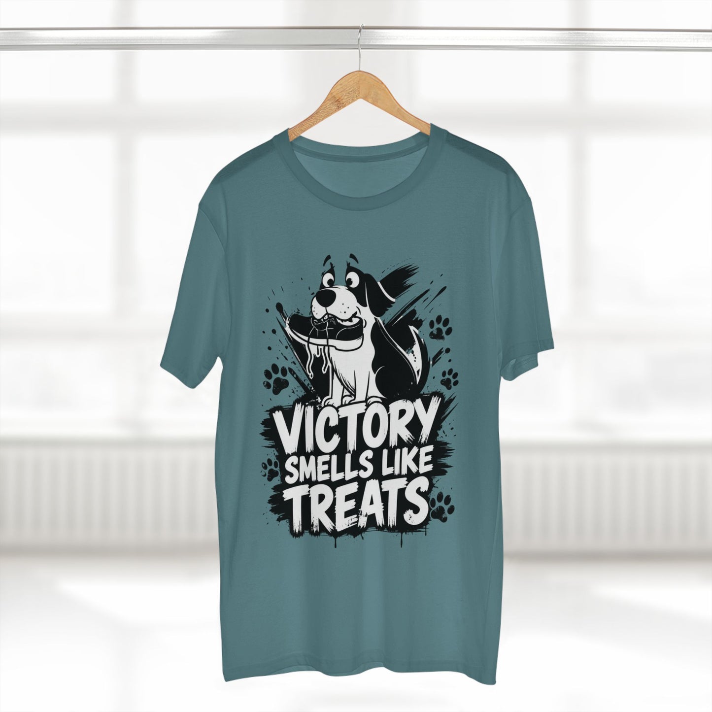 Victory Smells Like Treats Tee — Funny Dog Lover T‑Shirt