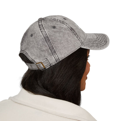 Cat Team Vintage Embroidered Cap