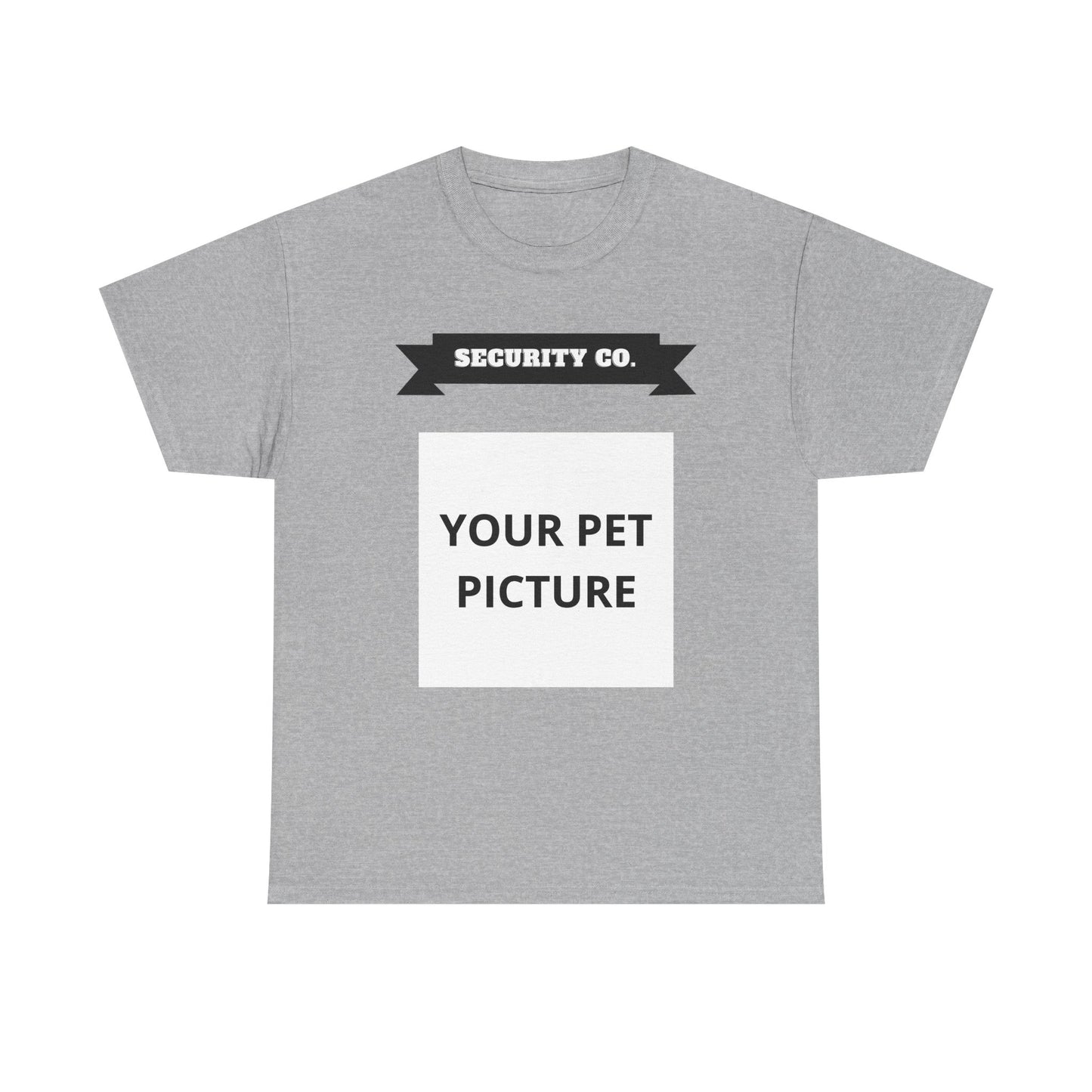 Security Co. Custom Pet Picture Tee — Personalized Pet Photo T-Shirt