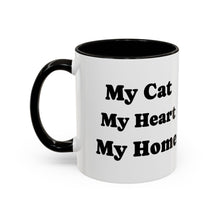 Cat Heart Home Mug — Tuxedo Cat Portrait Coffee Cup (11oz, 15oz)