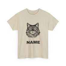 Cat Face Tee — Customizable Name Graphic Shirt