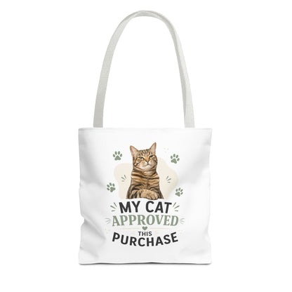 Cat-Approved Tote Bag – "My Cat Approved This Purchase" Cute Cat Shopper Tote