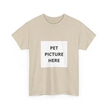 Pet Photo T-Shirt — Custom 'Pet Picture Here' Personalized Tee