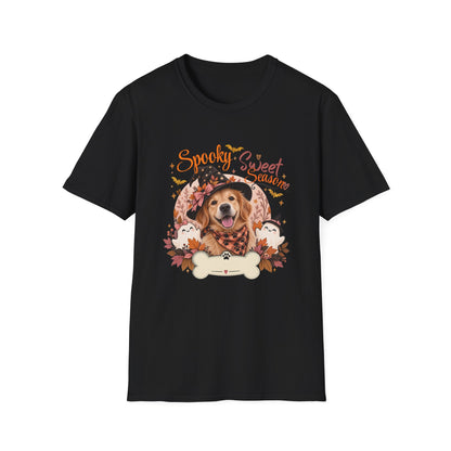 Personalized Golden Retriever Halloween T-Shirt – Custom Pet Name Tee