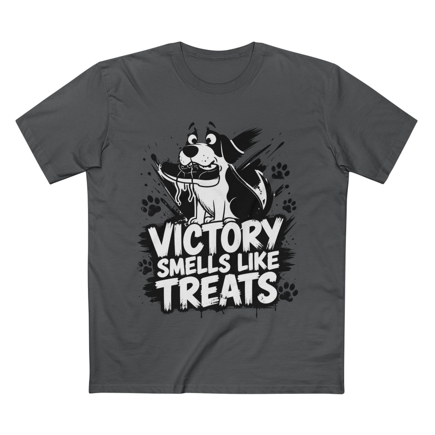 Victory Smells Like Treats Tee — Funny Dog Lover T‑Shirt