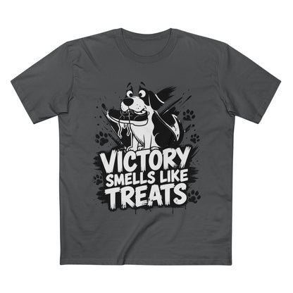 Victory Smells Like Treats Tee — Funny Dog Lover T‑Shirt