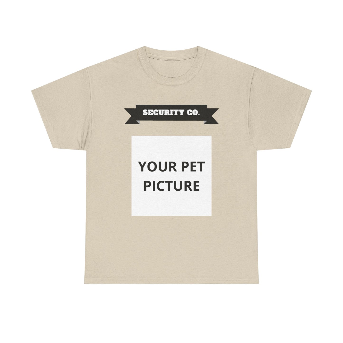 Security Co. Custom Pet Picture Tee — Personalized Pet Photo T-Shirt