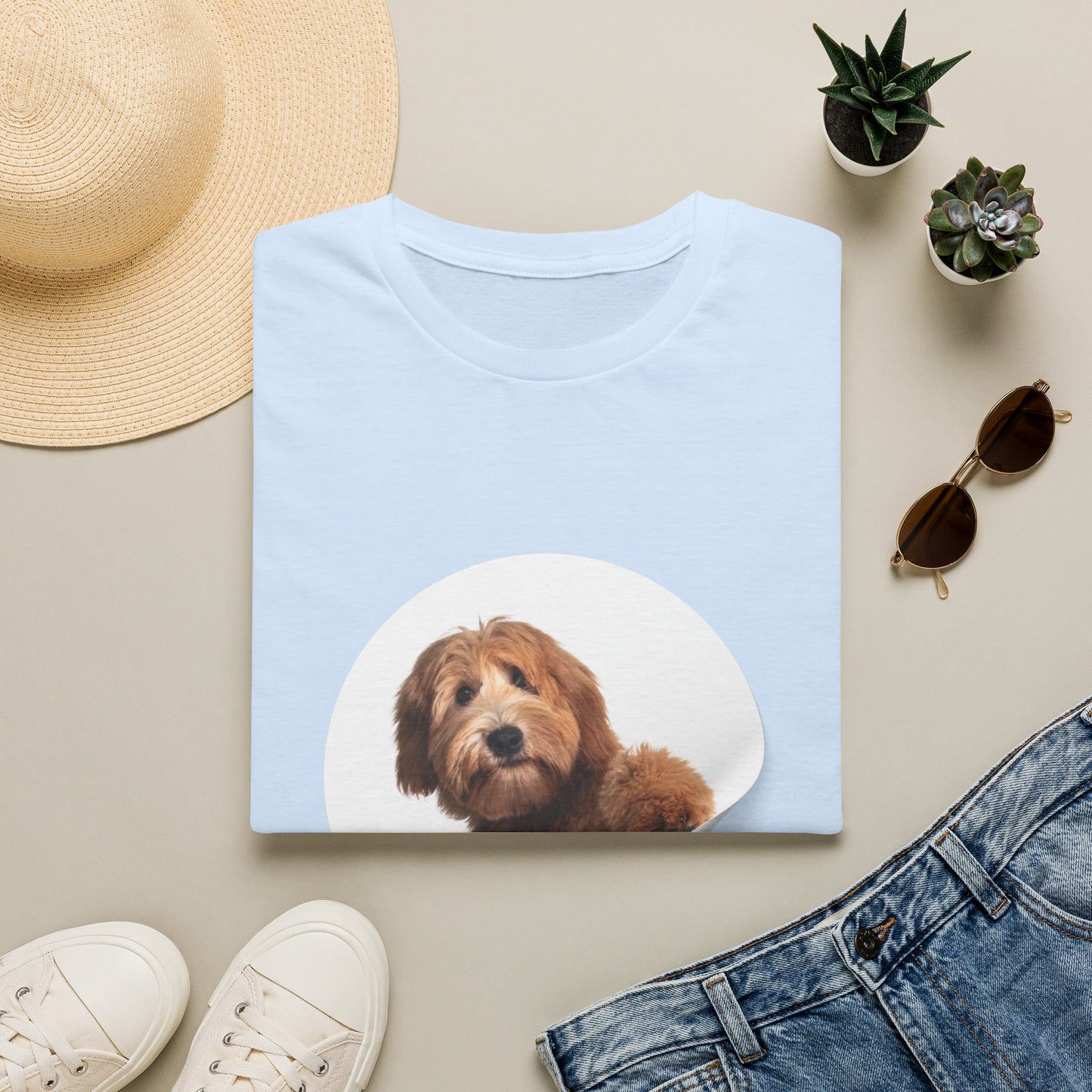 Big Dog Energy T-Shirt — Cute Peekaboo Doodle Graphic Tee