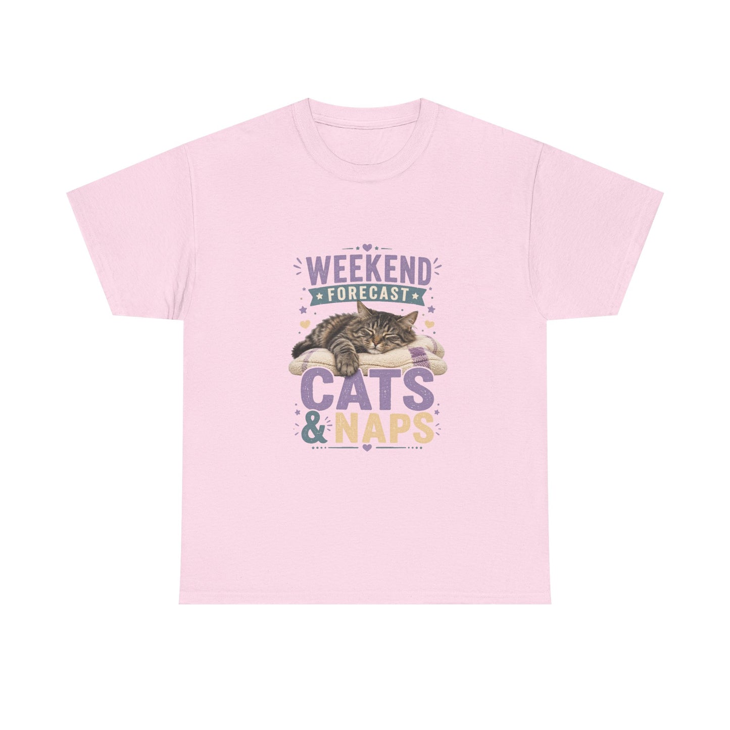 Cats & Naps Weekend Tee — Funny Cat Lovers Shirt