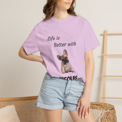 Custom Pet Portrait T-Shirt — Personalized Pet Photo Tee