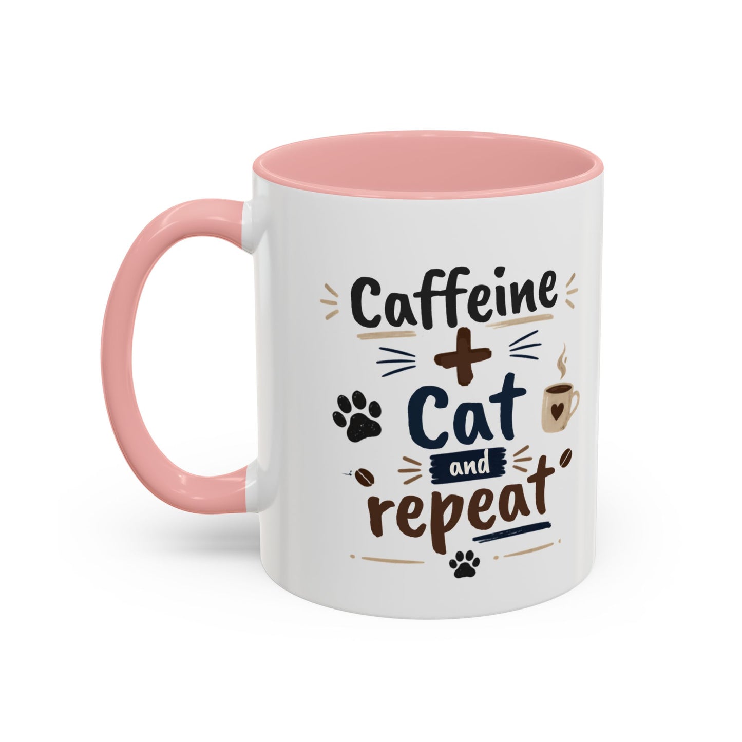 Cat Fuel Coffee Mug — Cute Black Cat Holding ‘Cat Fuel’ Cup, Funny Cat Lover Gift