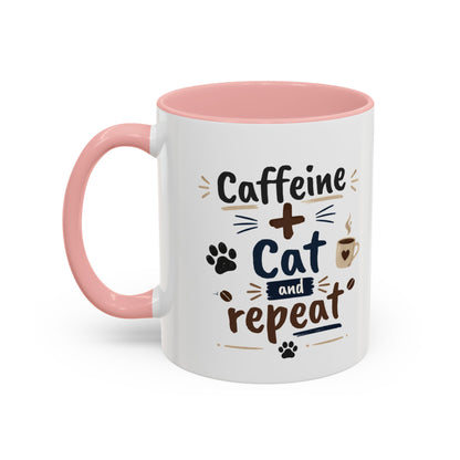 Cat Fuel Coffee Mug — Cute Black Cat Holding ‘Cat Fuel’ Cup, Funny Cat Lover Gift