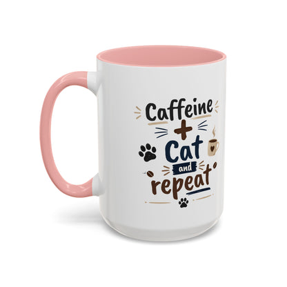 Cat Fuel Coffee Mug — Cute Black Cat Holding ‘Cat Fuel’ Cup, Funny Cat Lover Gift
