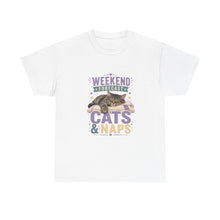 Cats & Naps Weekend Tee — Funny Cat Lovers Shirt