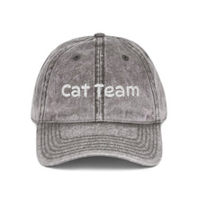 Cat Team Vintage Embroidered Cap
