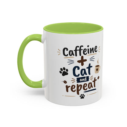 Cat Fuel Coffee Mug — Funny Black Cat Coffee Cup (11/15oz)