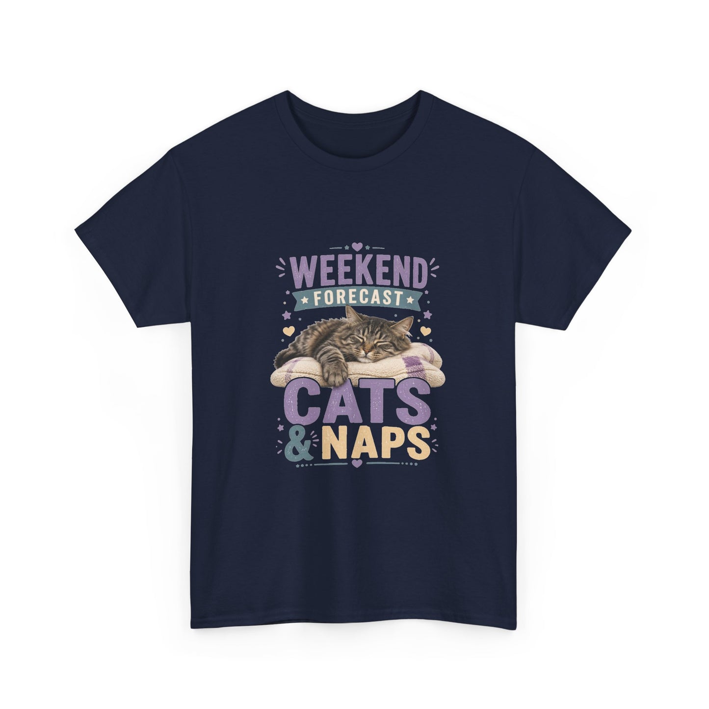 Cats & Naps Weekend Tee — Funny Cat Lovers Shirt