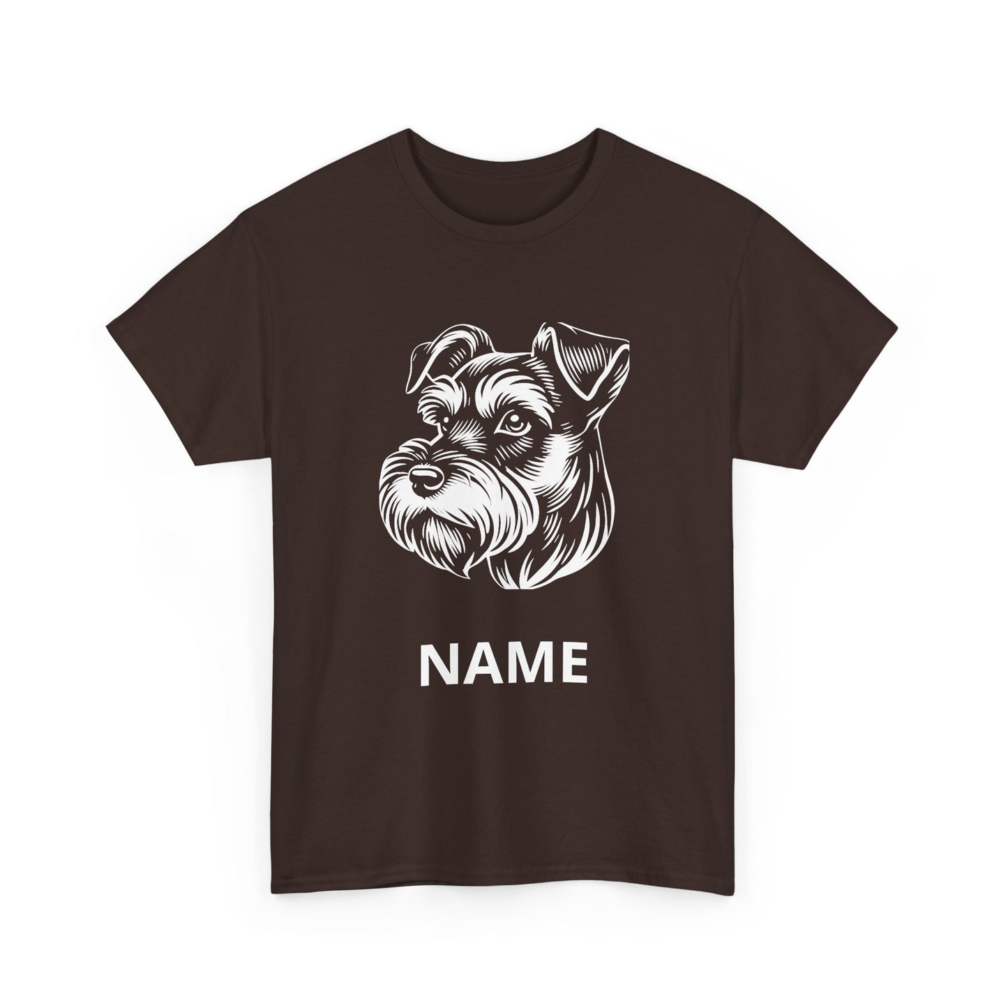 Personalized Schnauzer T‑Shirt — Custom Dog Name Tee