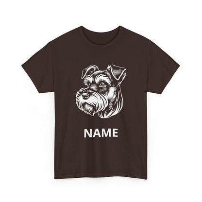 Personalized Schnauzer T‑Shirt — Custom Dog Name Tee