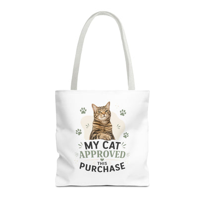 Cat-Approved Tote Bag – "My Cat Approved This Purchase" Cute Cat Shopper Tote