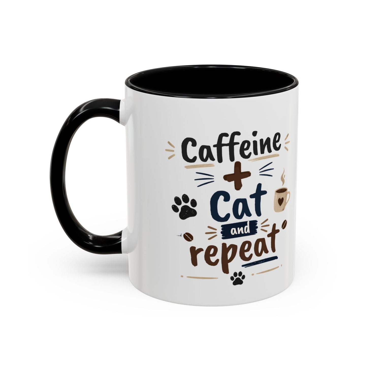 Cat Fuel Coffee Mug — Funny Black Cat Coffee Cup (11/15oz)