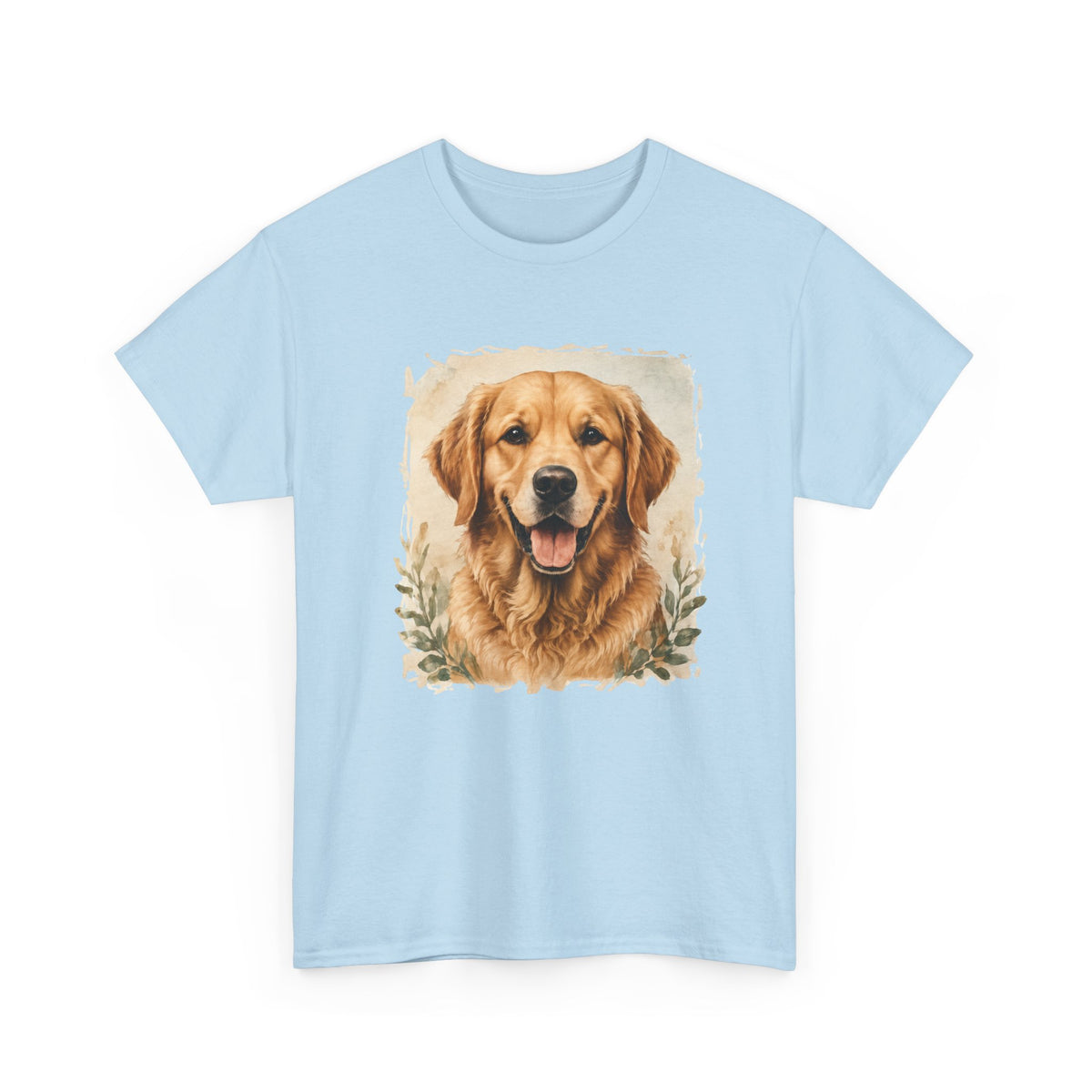 Golden Retriever Portrait Tee — Vintage Dog Lover Shirt
