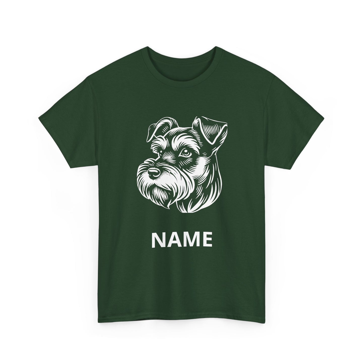 Personalized Schnauzer T‑Shirt — Custom Dog Name Tee