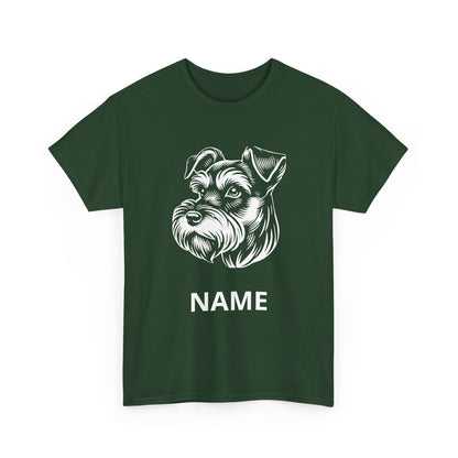 Personalized Schnauzer T‑Shirt — Custom Dog Name Tee