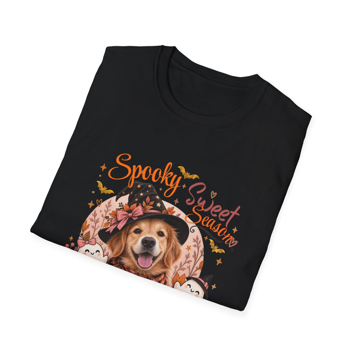 Personalized Golden Retriever Halloween T-Shirt – Custom Pet Name Tee
