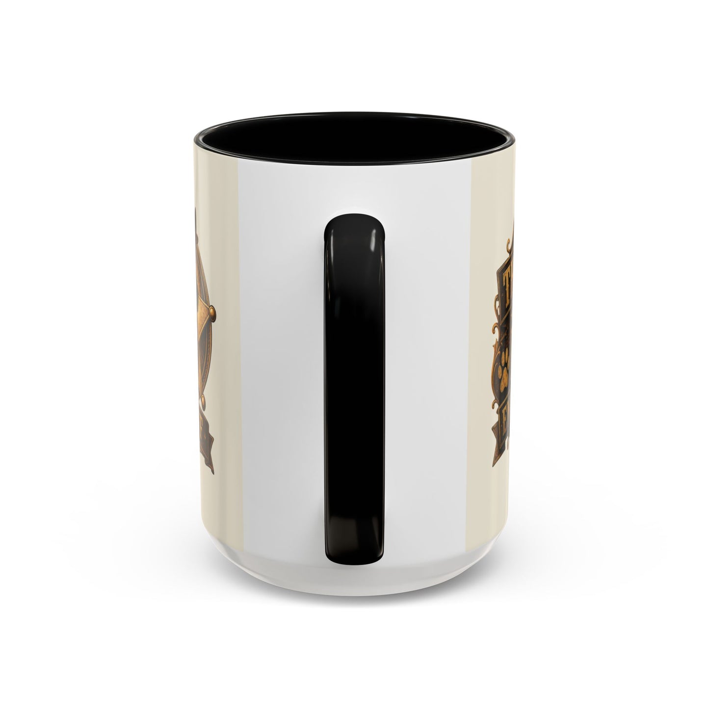 Sheriff Dog Coffee Mug — Vintage Badge Accent Mug for Dog Lovers