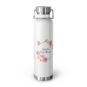 Floral Cat - Copper Vacuum Insulated Bottle, 22oz